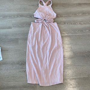 Blush maxi dress